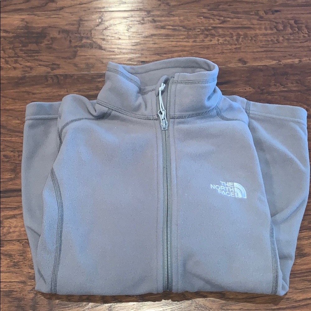 Gray/Tan ladies North Face jacket